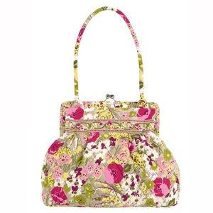 Vera Bradley Floral Shoulder Bag - Pink and Green